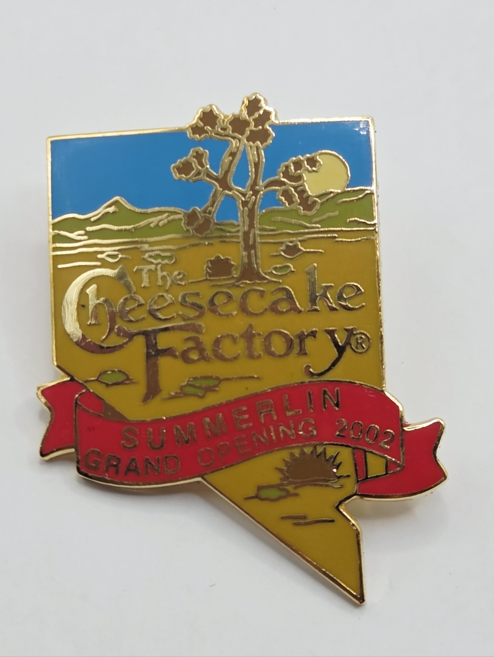VTG Cheesecake Factory STAFF Summerlin, NV Grand Opening 2002 Pin RARE
